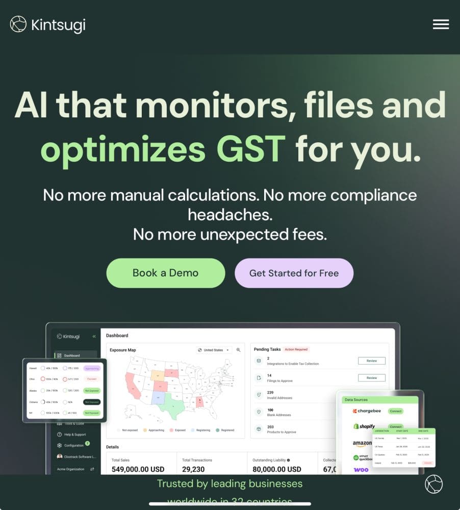 Every week, we highlight an AI-powered app that’s actually solving real problems for B2B and Cloud companies. This week: Kintsugi.  The next generation AI agent for B2B tax compliance. The Problem Nobody Wants to Talk About One dirty little secret of scaling …
