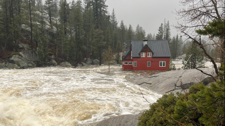 A home was evacuated and evacuation warnings are in place due to flooding in Cisco Grove, according to the Placer County Sheriff's Office.