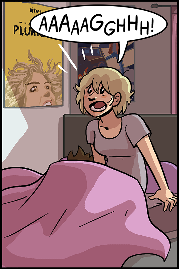 Every month at the Dumbing of Age Patreon there’s two new exclusive bonus strips — one that patrons get to vote on, and another that’s my choice!  This month, LESLIE won!  or did she, really  Read this bonus strip and hundreds of previous at the Dumbing of Ag…