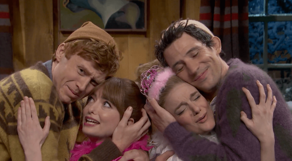 For someone whose nerves were at a self-described 10 out of 10 in the week leading up to his Saturday Night Live debut, first-time host Josh O’Connor began his Studio 8H debut about as smoothly as possible: In his monologue, the Wake Up Dead Man star glided e…