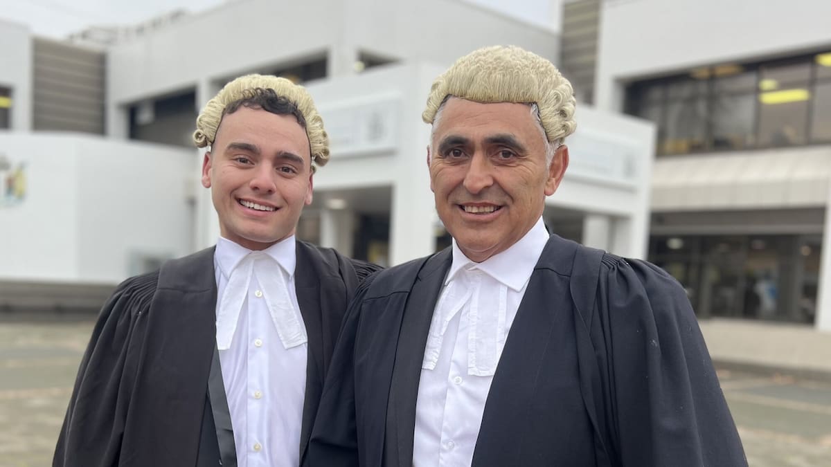 Caleb Simpkins joins his father's Max Simpkins' law firm in Rotorua.