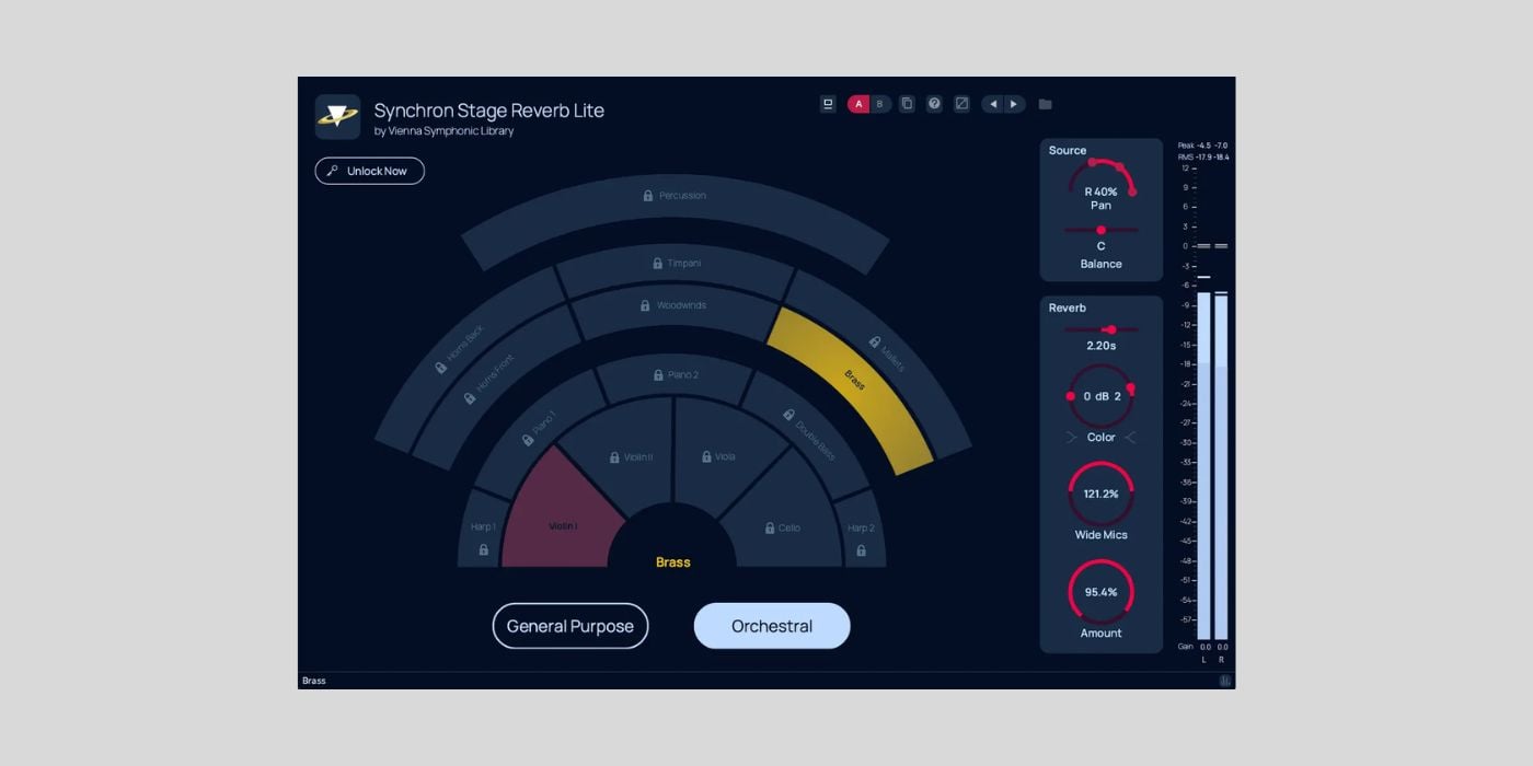 Vienna Symphonic Library is a developer known for creating exceptional orchestral libraries, whether single instruments like the Studio Bösendorfer Imperial or sections like Synchron Special Woodwinds. Their latest release is the Synchron Stage Reverb Lite fo…