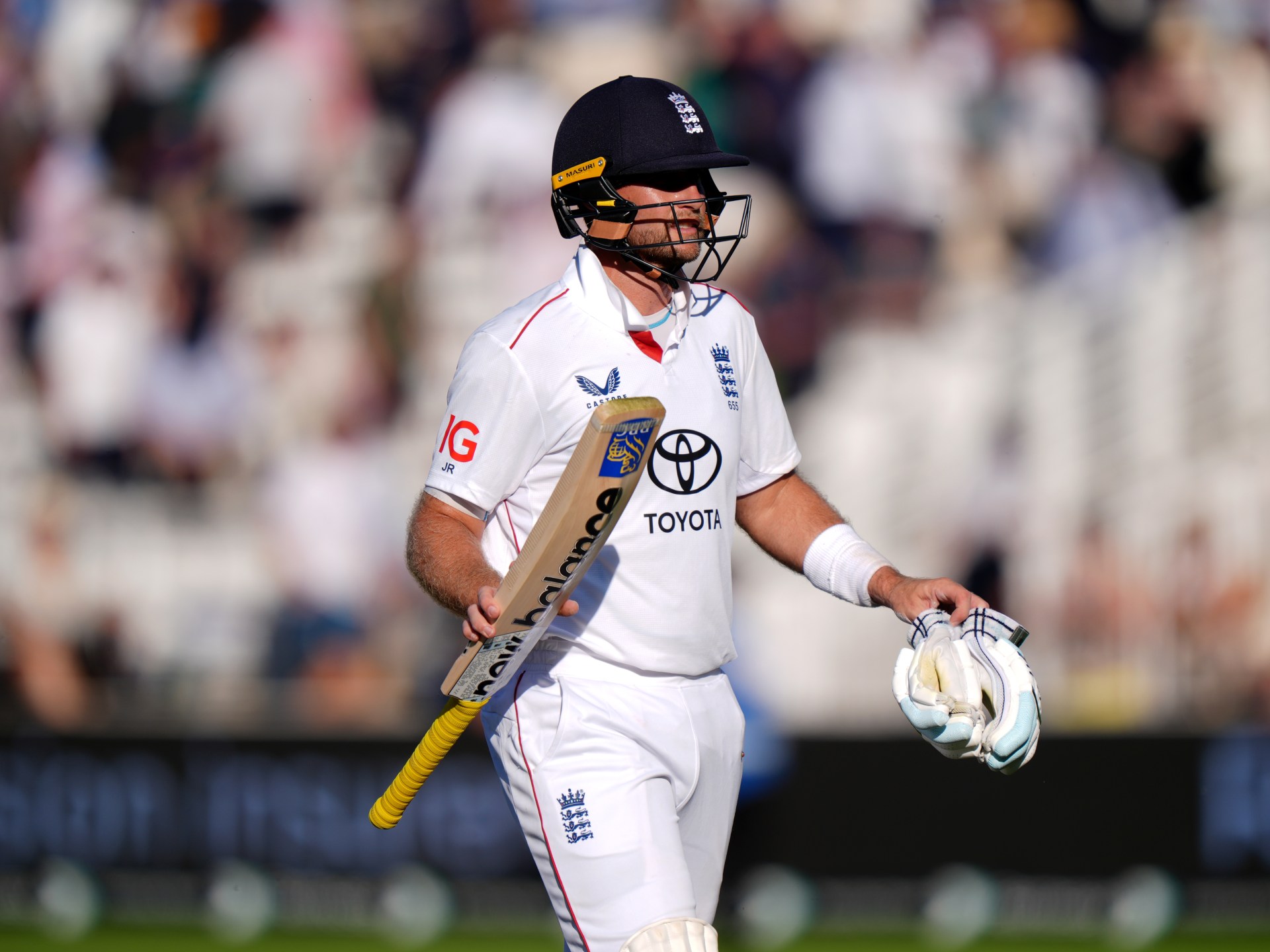 Former England captain hits an unbeaten 99 as the hosts close first day against India on 251-4.