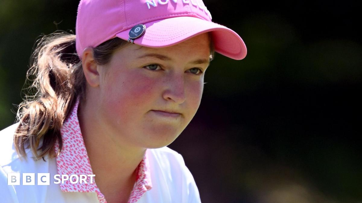 Lottie Woad faces a nervy wait to see if she will become the first amateur to win a major in 58 years after setting the clubhouse lead in the final round of the Evian Championship.