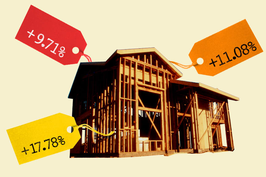 NBC News:
From lumber to lighting: How Trump's tariffs drive up home construction costs  —  NBC News modeled out a 3-bedroom home and found tariffs added more than $4,000 to total costs.  —  Lumber from Canada?  That will be another $534.  —  Major appliances…