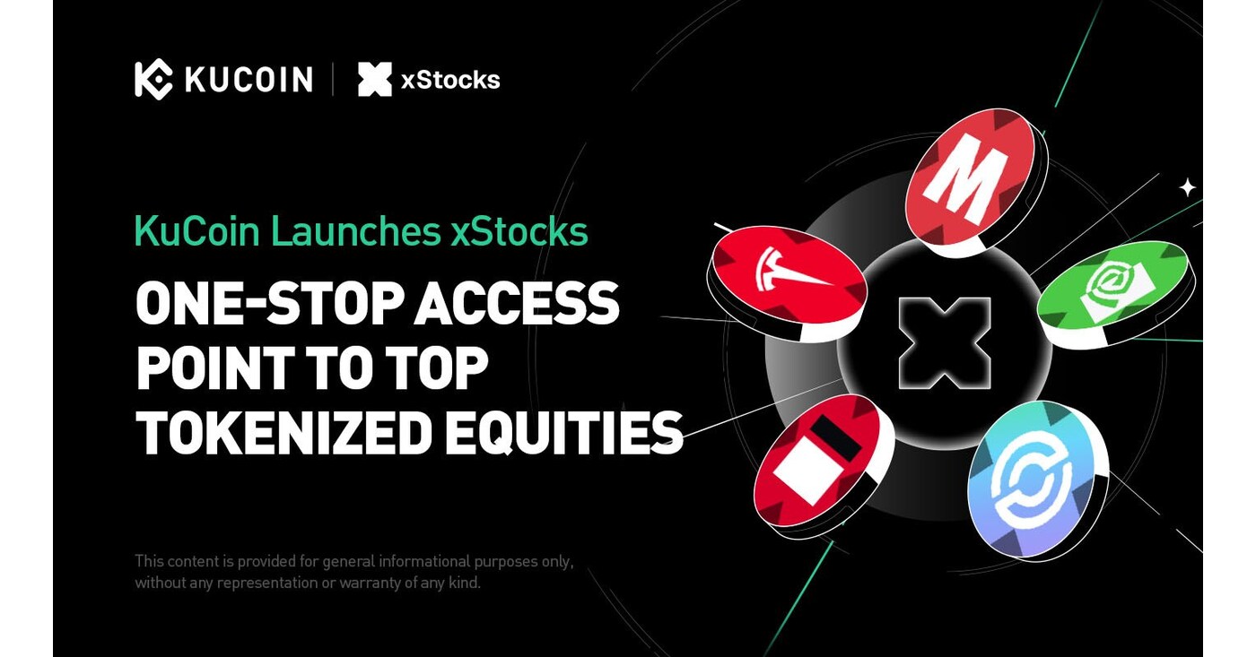 VICTORIA, Seychelles, July 18, 2025 /PRNewswire/ -- KuCoin, a leading global cryptocurrency exchange, officially announced the listing of xStocks and its joining of the xStocks alliance. xStocks are tokenized stocks powered by Swiss-based company Backed. This…