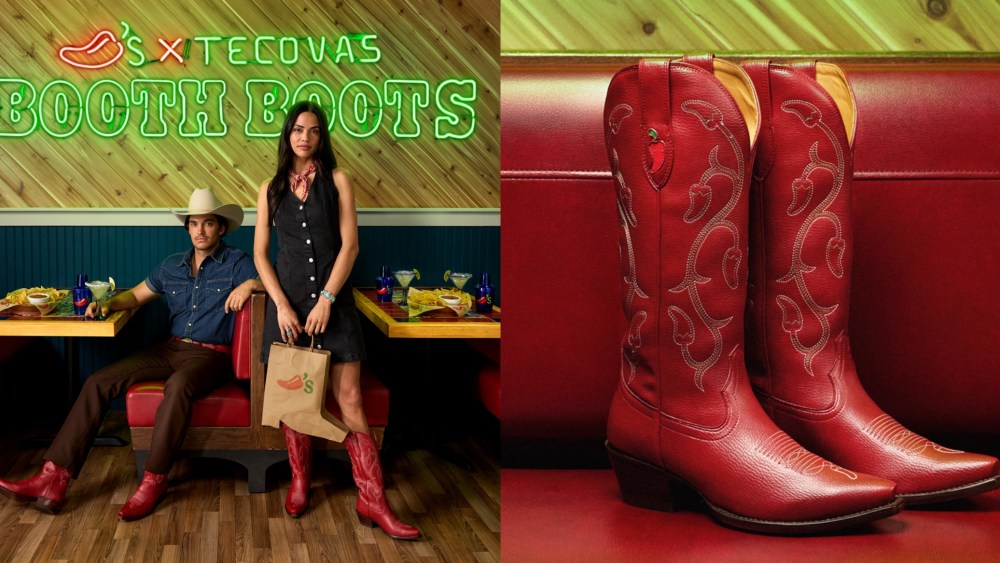 Tecova and Chili's have come together for a unique collaboration, blending cowboy boots with the beloved booths found at the restaurants.