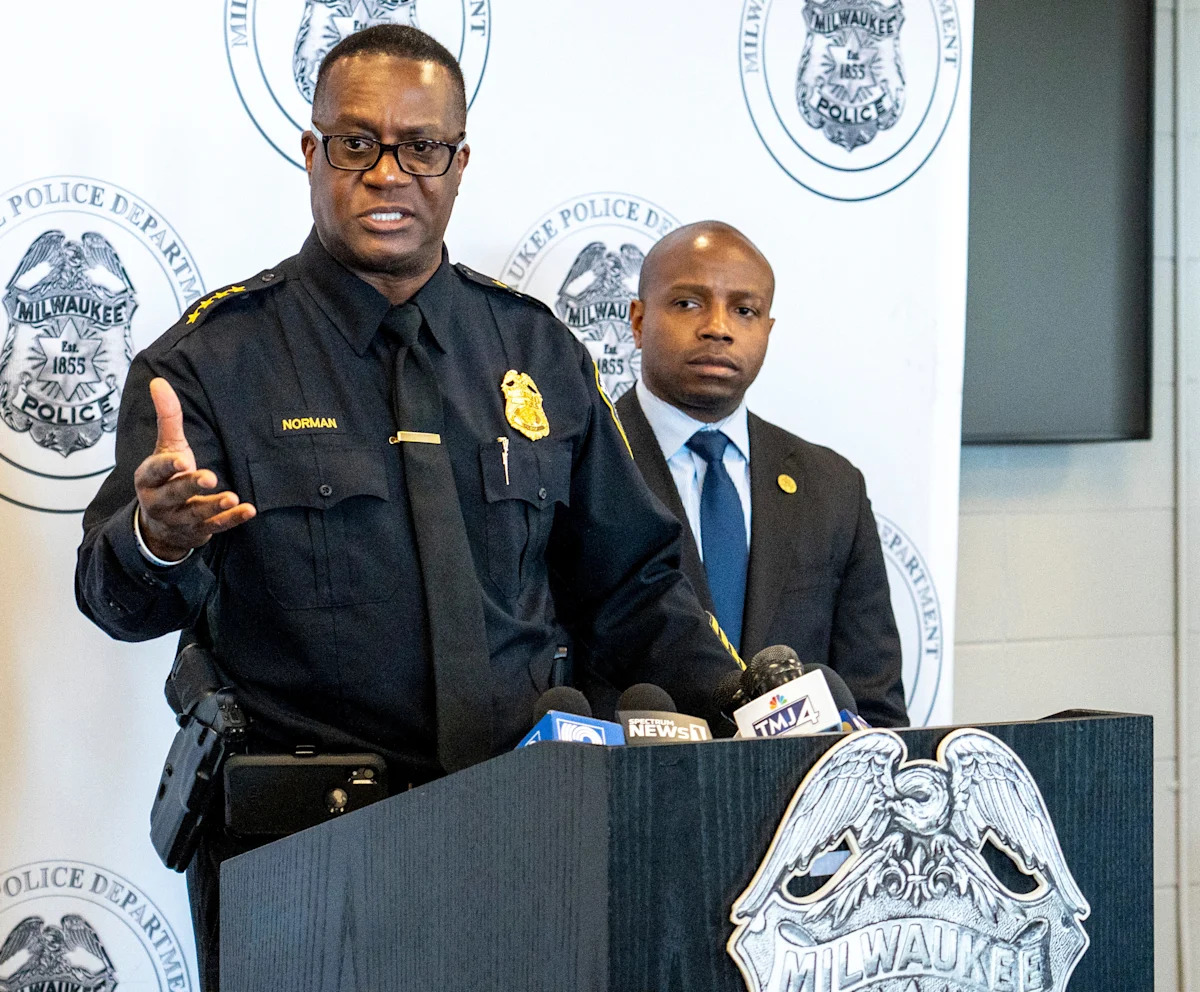 A source said a man was arrested for attempting to enter Milwaukee Police Chief Jeffrey Norman's home on June 25. Two weapons were found in the area.