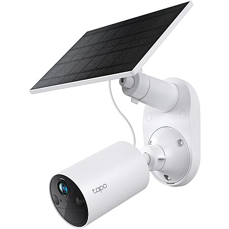 Amazon Resale via Amazon has for Prime Members: TP-Link Tapo 1080p SolarCam Outdoor Security Camera w/ Solar Panel Base (Used: Like New) on sale for $38.15 - 30% discount at checkout = $26.70. Shippin