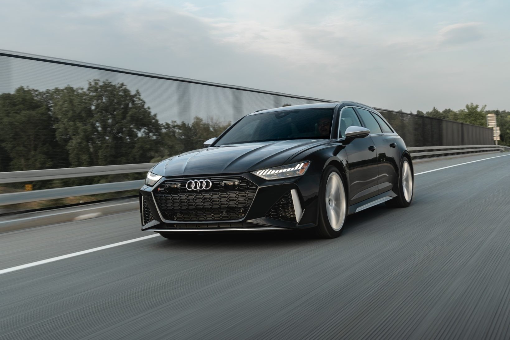 This 2022 Audi RS6 is a black-over-black Avant that has 4,700 miles and was optioned from the factory with the Driver Assistance, Executive, and Individual Contour Seat packages. Powered by a twin-turbocharged 4.0L mild-hybrid V8 linked with an eight-speed au…