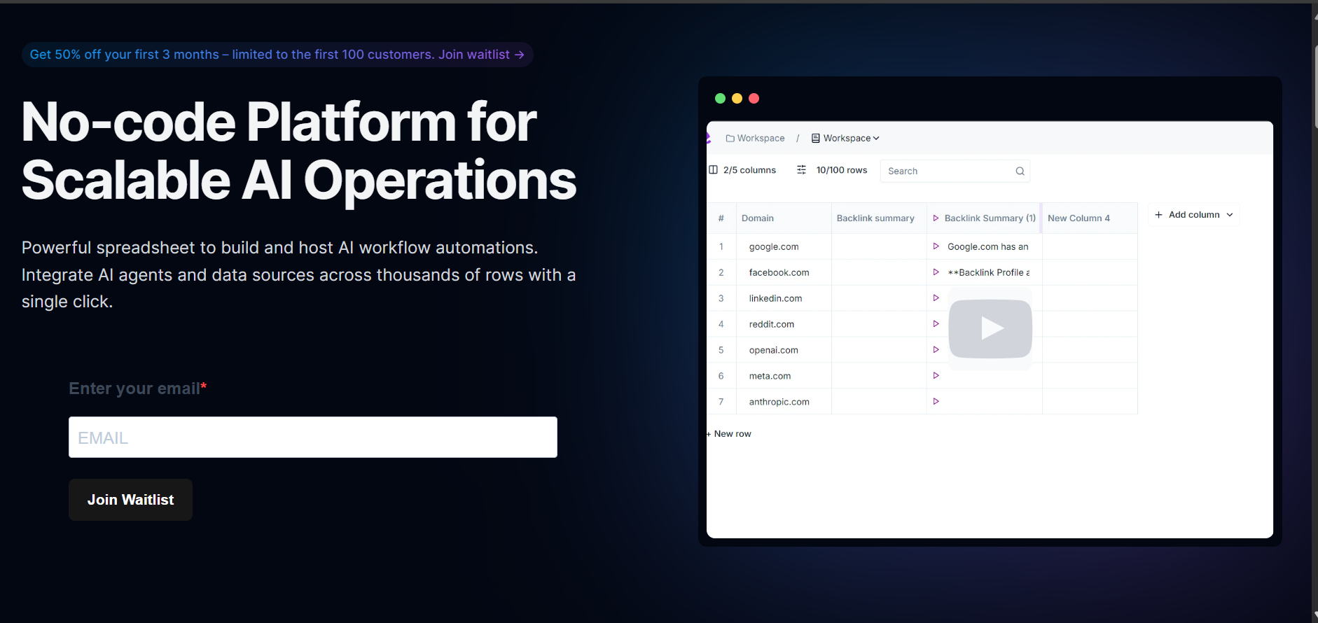 No-code platform Or if Airtable + Zapier had a baby