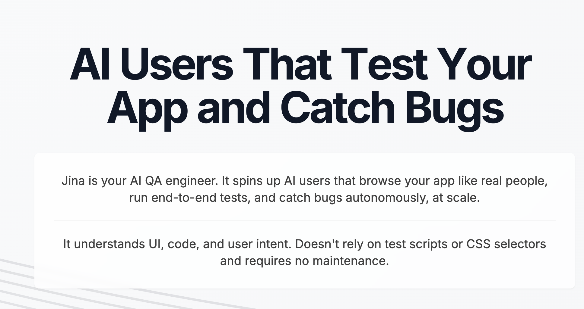 AI QA engineer that autonomously tests your app