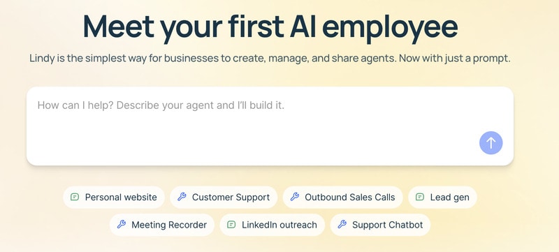 (TrendHunter.com) Lindy is a no-code platform designed to enable users to build AI agents for a variety of business and personal tasks. The platform allows users to create agents that handle activities such as email...