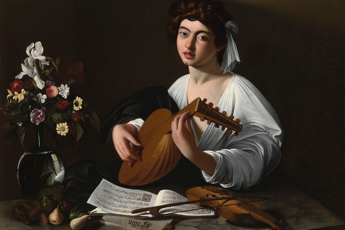 The Badminton House version of ‘The Lute Player’ is currently in the UK