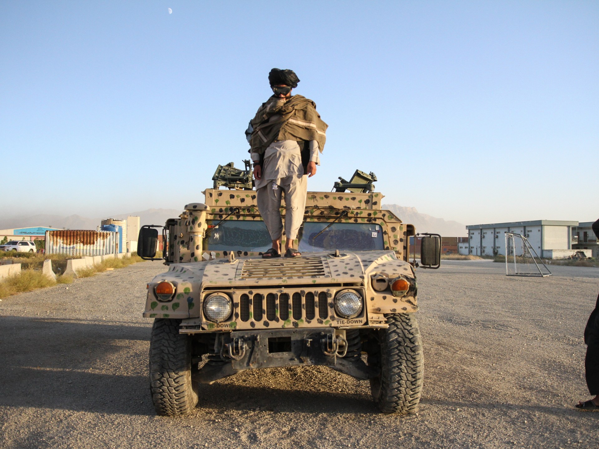 President Trump reiterated call to reclaim huge airbase; Taliban says US must engage without seeking military presence.