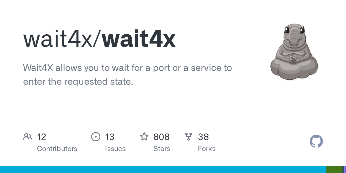 Wait4X allows you to wait for a port or a service to enter the requested state. - wait4x/wait4x