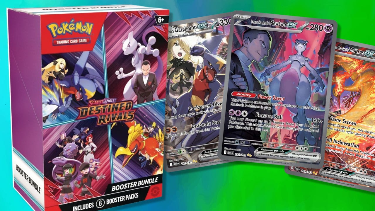 Amazon has restocked Pokémon TCG Destined Rivals booster bundles at market price, matching TCGplayer and offering fast, reliable shipping.