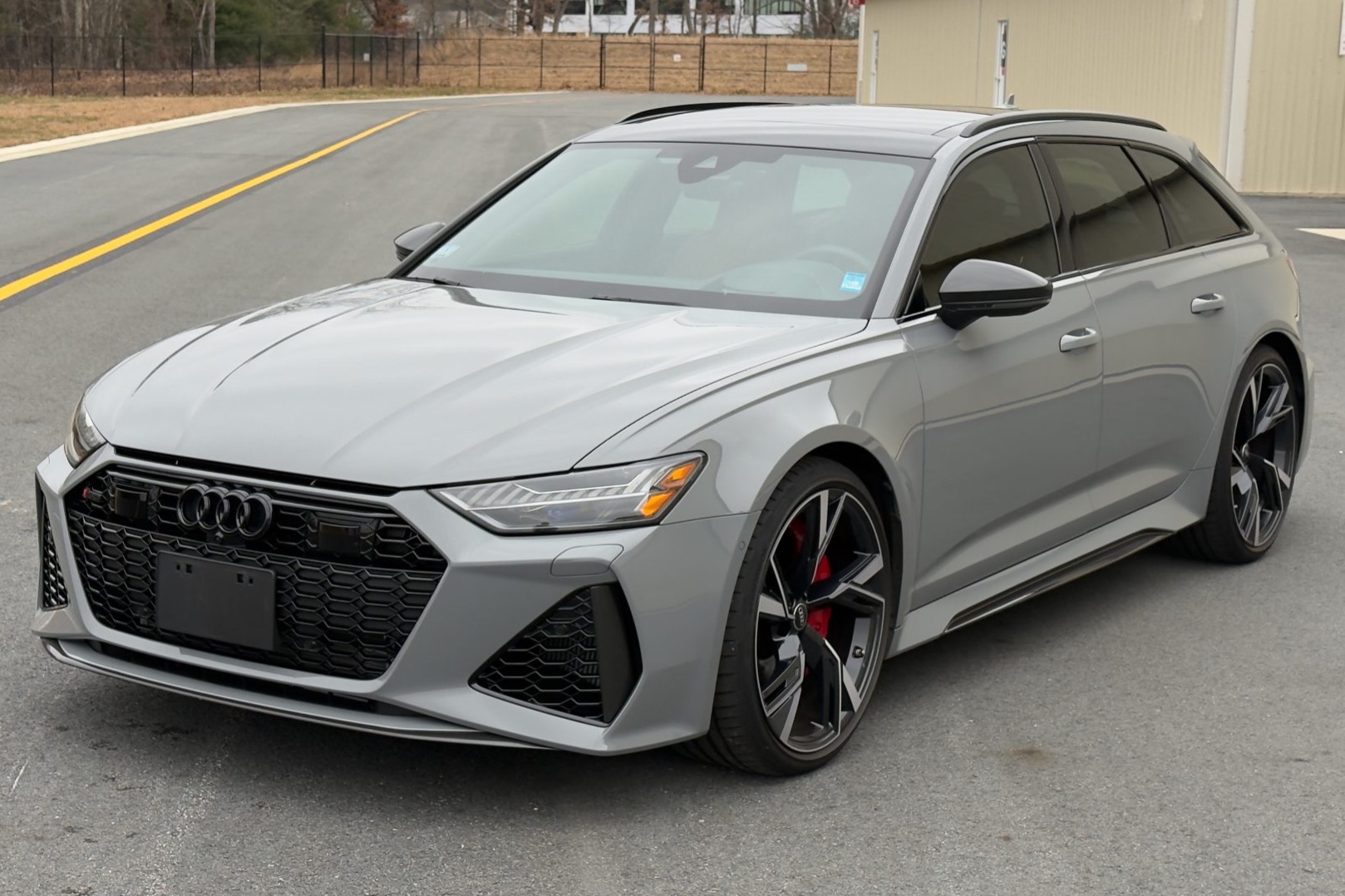 This 2023 Audi RS6 Avant was produced for the Canadian market and was imported to the US in 2023 prior to being purchased by the seller in that year. It is powered by a twin-turbocharged 4.0L mild-hybrid V8 linked with an eight-speed automatic transaxle and Q…