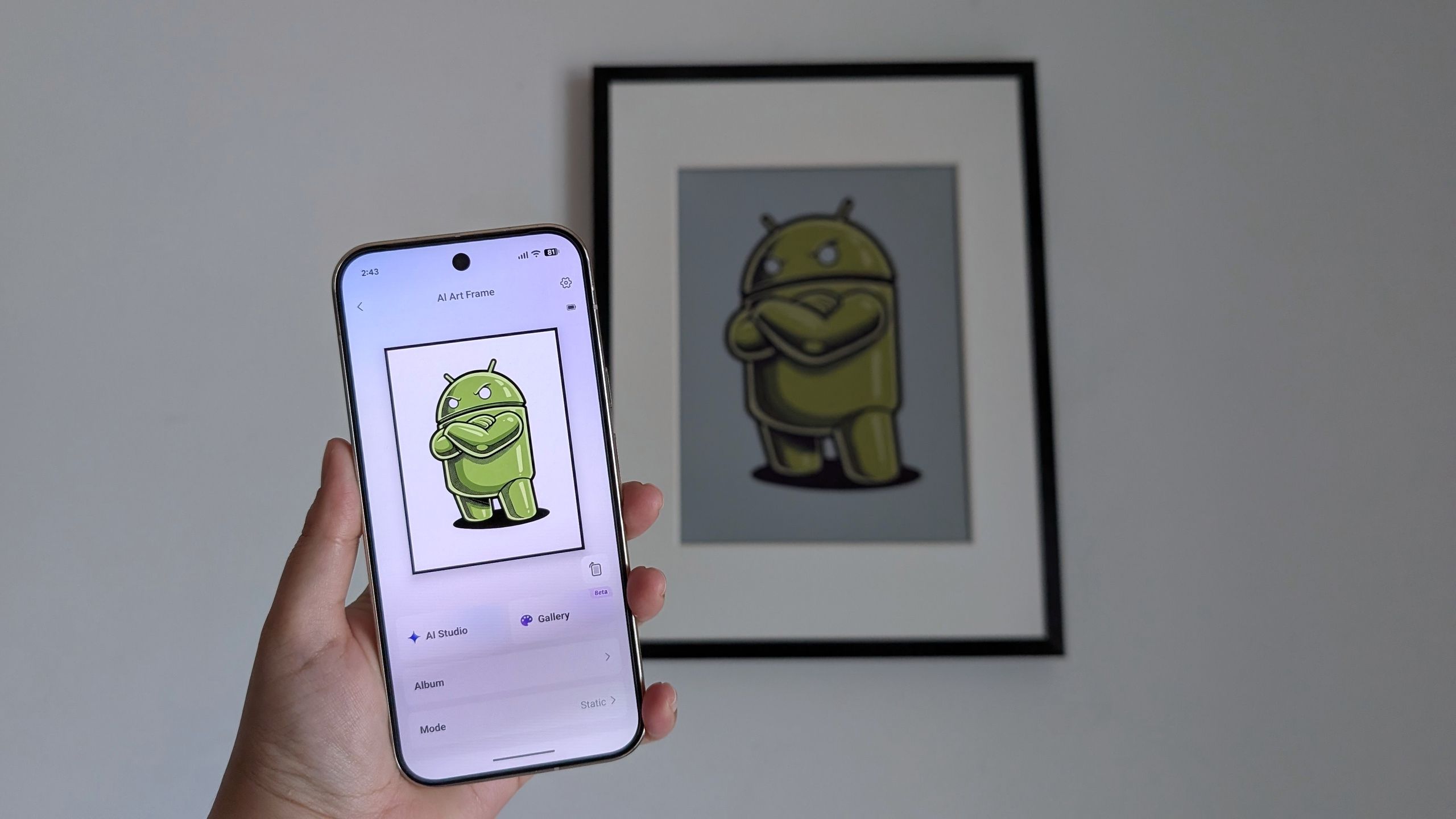 SwitchBot's new AI Art Frame favors an E Ink display instead of an LCD or OLED, making digital art look traditional. However, I take issue with the AI element.