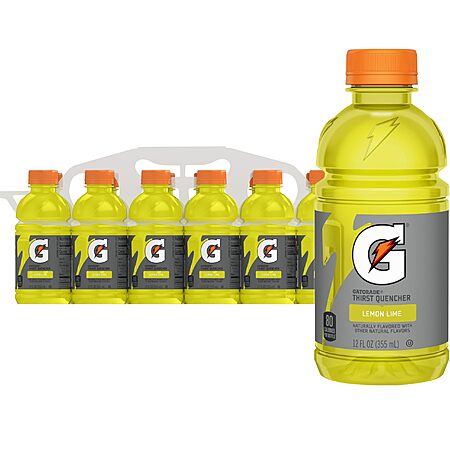 Amazon has 12-Pack 12-Oz Gatorade Thirst Quencher Beverage (Lemon Lime) on sale for $5.76 - $0.29 (5%) off when you check out via Subscribe & Save = $5.47. Shipping is free w/ Prime or on $35+ ord