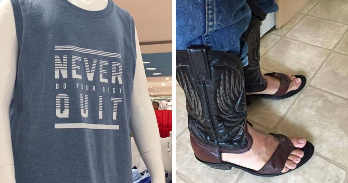 Sometimes creativity in fashion is taken so far that an outfit might make you stop, stare and often, laugh out loud. Whether it’s a knock-off brand with a typo on a T-shirt slogan, or bold patterns on an outfit — fashion fails can make you wonder what the des…