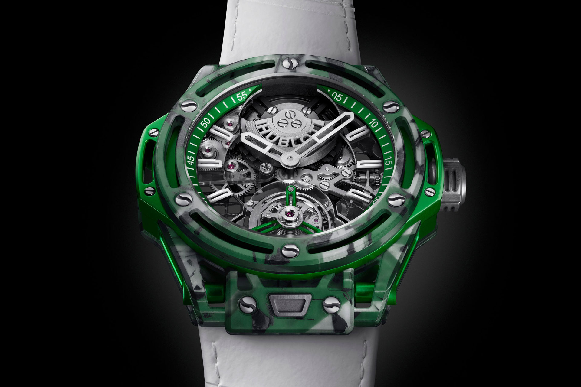 It's debatable whether Novak Djokovic is the greatest tennis player of all time, but it's not debatable that his 24 Grand Slams is the record. Hublot is commemorating his achievements with the Big Bang Tourbillon GOAT Edition. It has a...