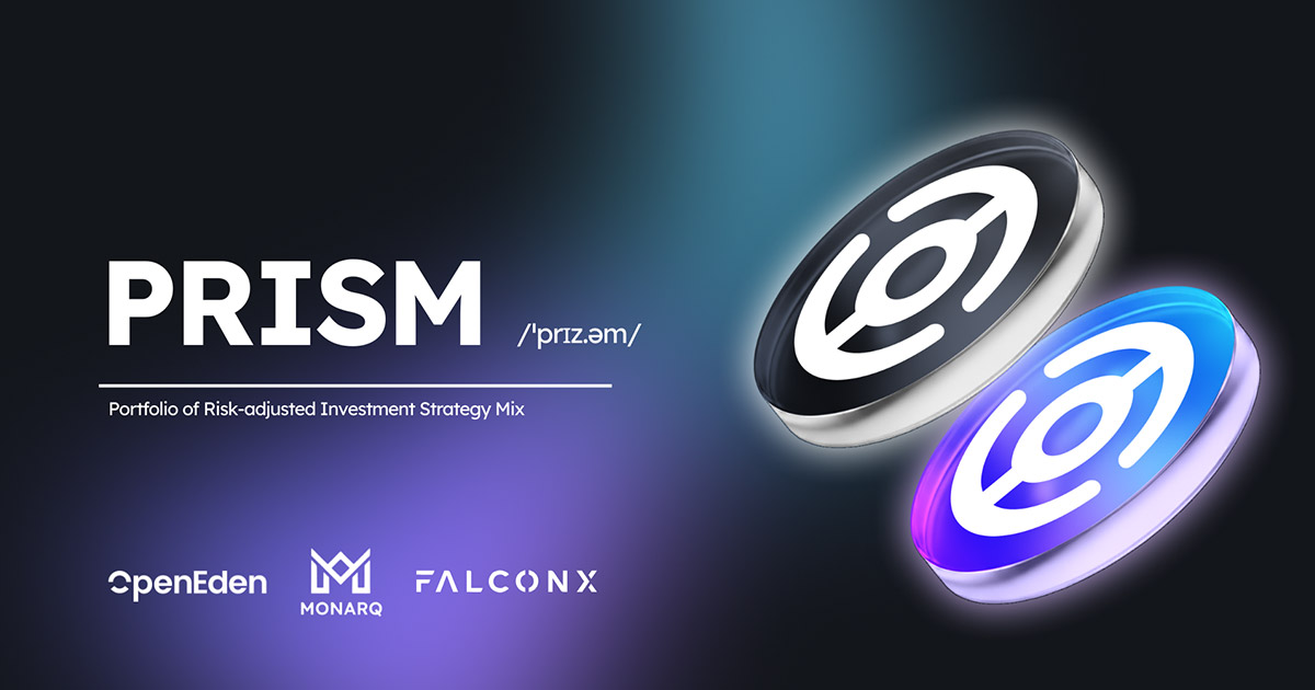OpenEden has partnered with FalconX and Monarq to launch PRISM, a new tokenized yield portfolio designed to offer stable returns and low correlation to crypto price movements through a diversified, professionally managed strategy. PRISM, which stands for Port…