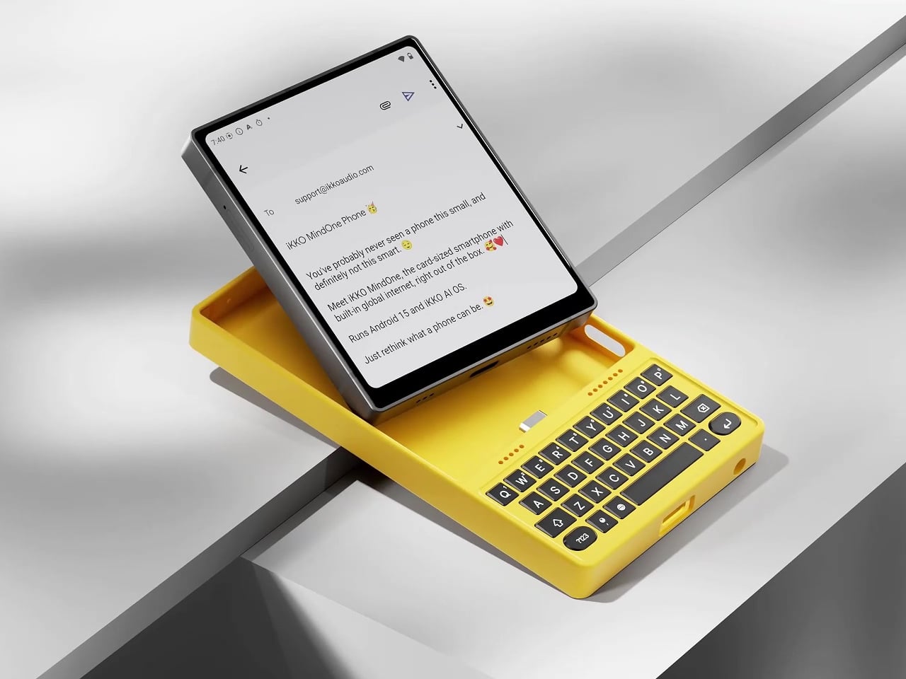 iKKO MindOne Snap-In Case Turns a Card-Sized Phone into a Pocket WriterTyping long messages on glass feels clumsy, juggling Bluetooth earbuds means pairing headaches and dead batteries, and using wired headphones now requires a tiny USB-C...