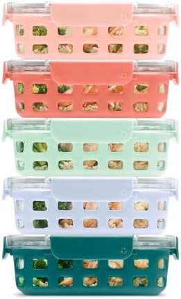 Amazon [amazon.com] has 10-Piece 3.4-Cup Ello Duraglass Meal Prep Container Set w/ Silicone Sleeves (5 Containers + 5 Lids) for $24.47.
Shipping is free with Prime or on $35+ orders.

Price
$23.52 low