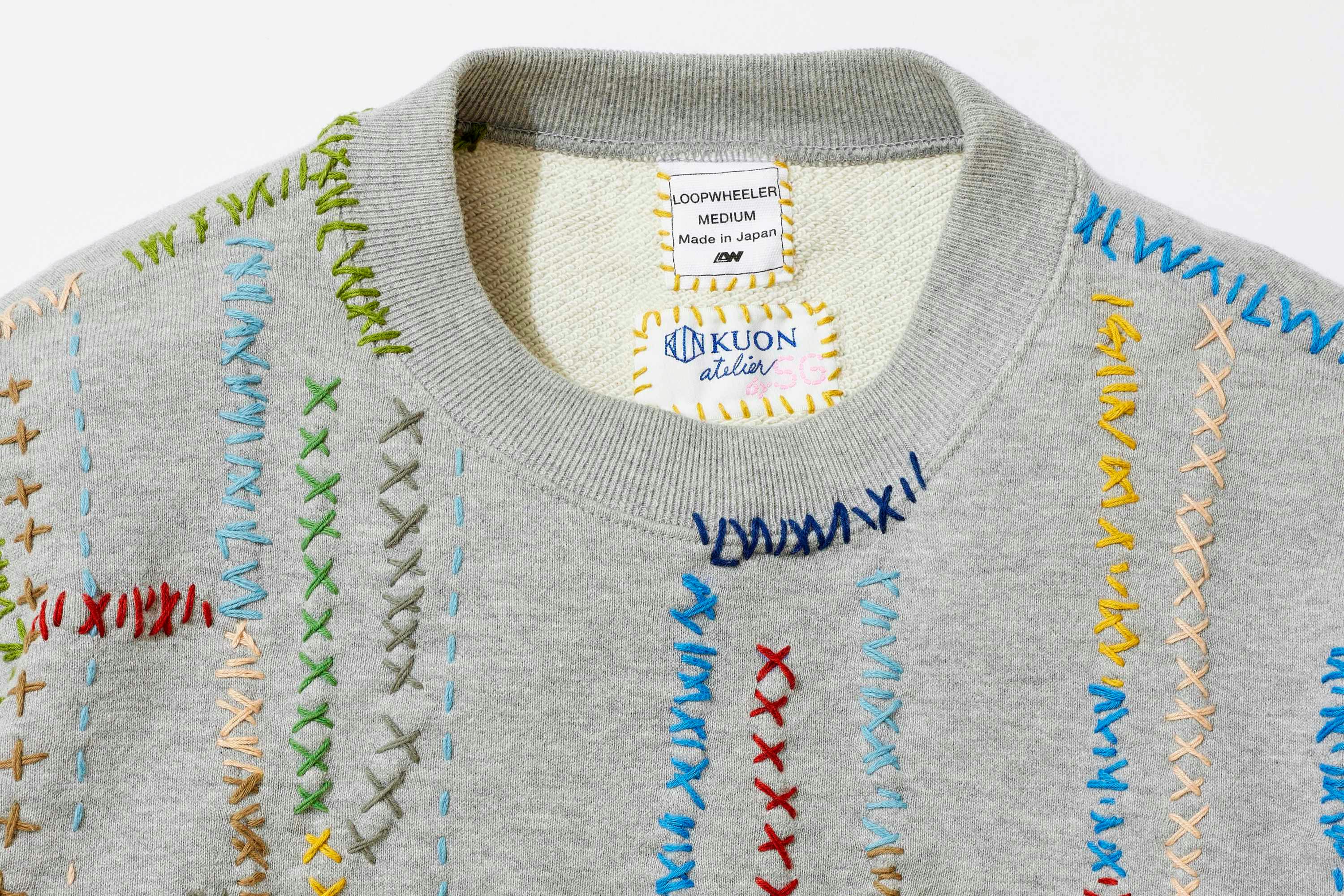 Sashiko Gals' handstitched Loopwheeler sweaters are art inside and out, garments as considerately crafted as the sewing that makes them unique.