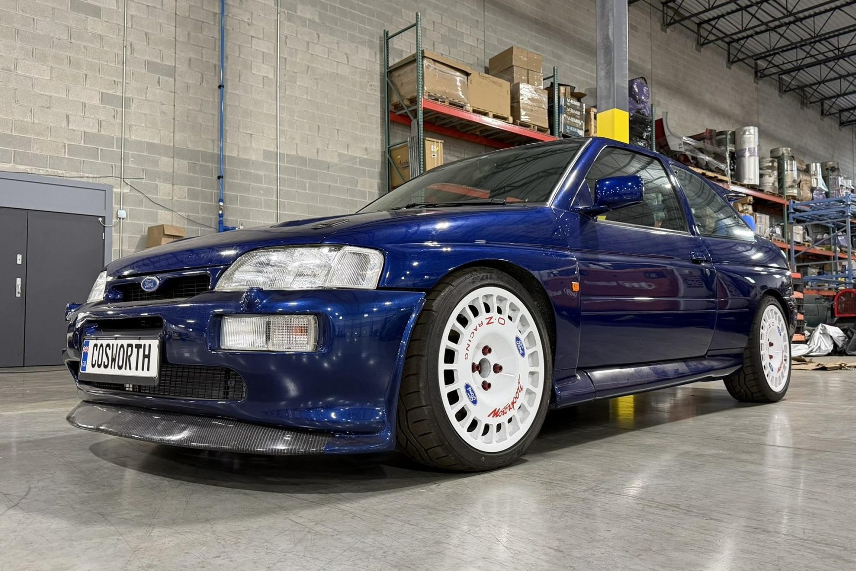 This 1993 Ford Escort RS Cosworth is a Lux example that was produced in September 1992 as one of the initial 2,500 cars assembled for World Rally Championship Group A homologation and spent time in Europe before being purchased by the current owner in 2021. F…