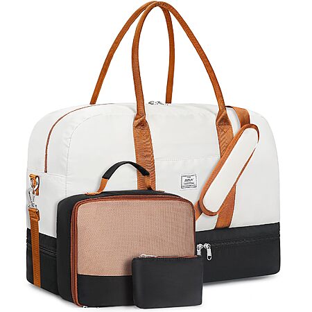 IBFUN via Amazon [amazon.com] has *3-Piece 21" IBFUN Large Travel Duffle Carry On w/ Crossbody Bag & Toiletry Bag* on sale for $35.99 - 50% off when you enter the coupon code ODT856VT =*$17.99*....