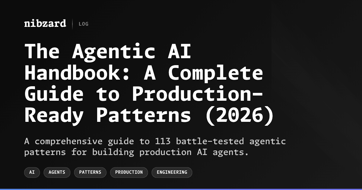 A comprehensive guide to 113 battle-tested agentic patterns for building production AI agents.