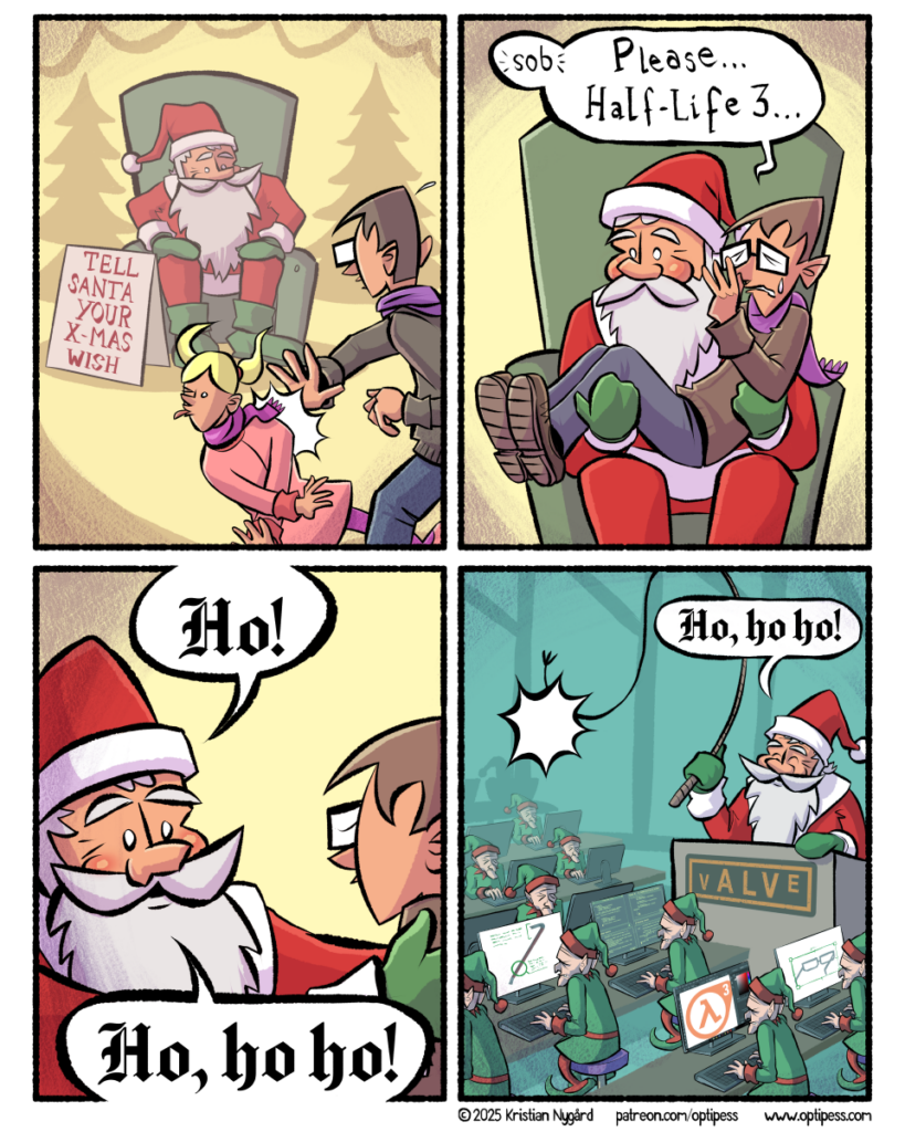 Here’s a much delayed Christmas comic which didn’t make Christmas 2025 for various reasons! But of course, it will probably still be relevant all through 2026 until next Christmas anyway. Important fact: the word “alv” in Norwegian means “elf”. I’m[…]↓ Read t…