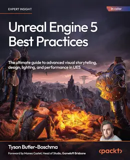 eBook Details: Paperback: 360 pages Published: December 30, 2025 Language:&nbsp;English ISBN-10: 1836205651 ISBN-13: 978-1836205654 eBook Description: Unreal Engine 5 Best Practices: The ultimate guide to advanced visual storytelling, design, lighting, and perform…