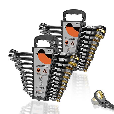 SUZUME US via Amazon has 24-Piece SUZUME 72 Teeth Metric & SAE Flex Head Ratcheting Wrench Set for $97.88 - $39.15 w/ promo code SUZUMETOOLS at checkout = $58.73. Shipping is free.

Note: Promo
