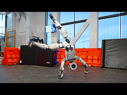 On its first attempted backflip, Atlas lost a hand. Now, the robot can combine the move with a cartwheel. Atlas has also learned to walk naturally, although Boston Dynamics didn’t pull this stunt off without accidents.