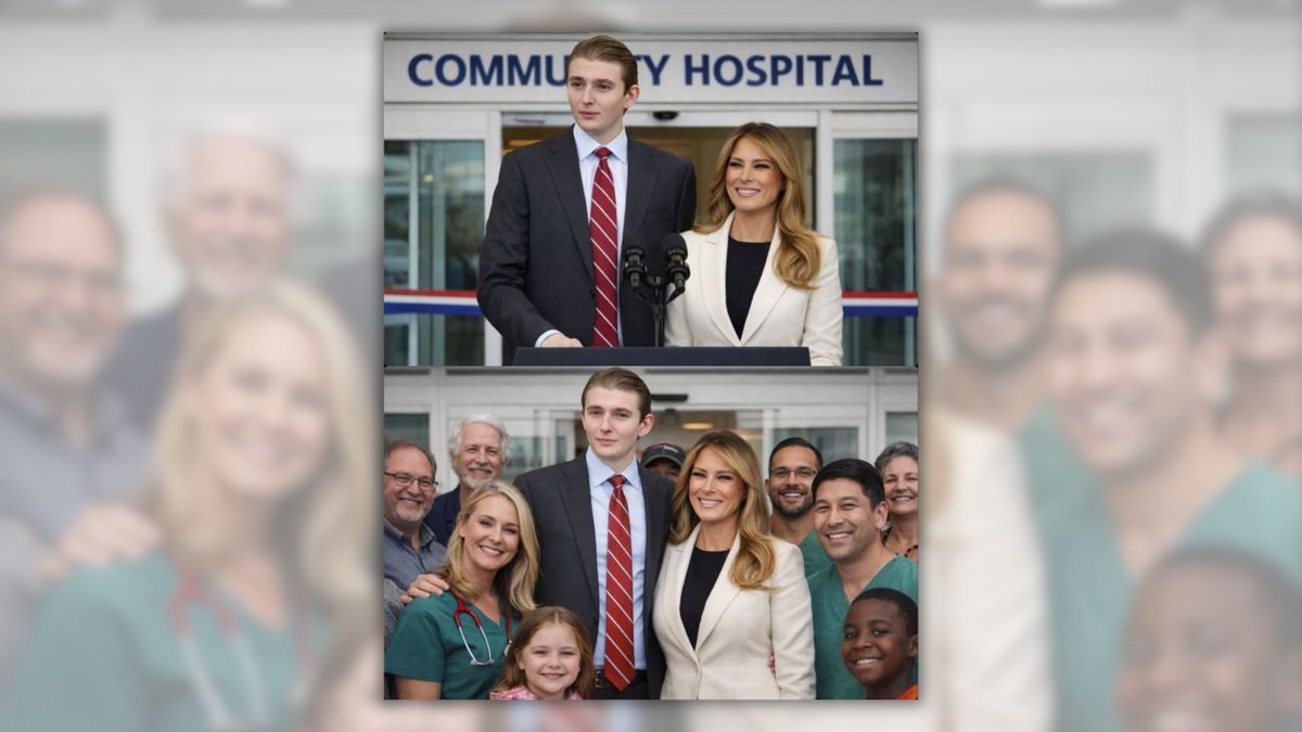 U.S. first lady Melania Trump and her son, Barron Trump, opened a free hospital for homeless people in early 2026.