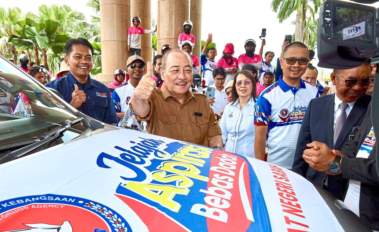KOTA KINABALU: A Sabah Drug Free Aspiration Tour (JABD) ­convoy of 150 motorcycles and eight four-wheel drive vehicles was flagged off at Menara Kinabalu here by Chief Minister Datuk Seri Hajiji Noor. Read full story