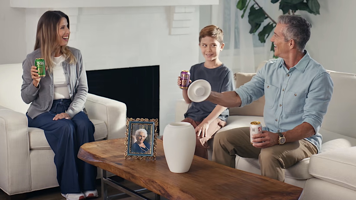 The urn features a Bluetooth speaker, so you can jam tunes in the afterlife.
Liquid Death and Spotify Unveil the First-Ever Music Streaming Urn
Jon Hadusek