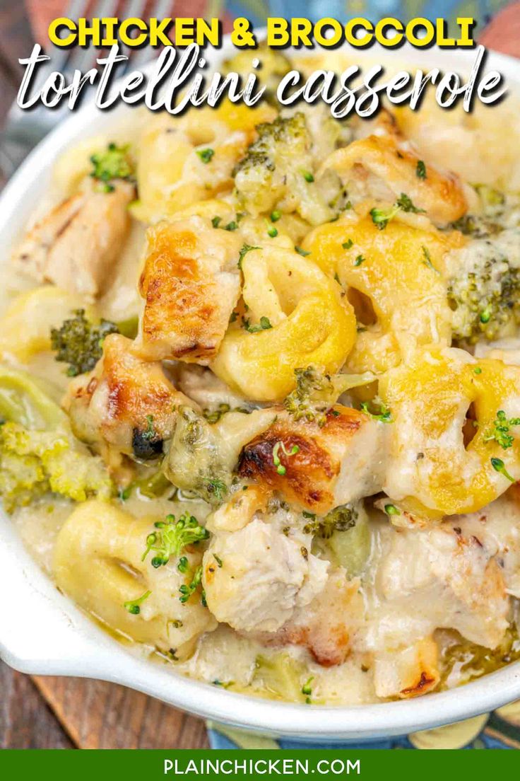 Chicken and Broccoli Tortellini Recipe - the ultimate weeknight winner! It’s a creamy, cheesy, one-pan wonder that uses a genius "no-boil" method—the tortellini cooks right in the savory Parmesan garlic sauce while it bakes. Packed with juicy chicken and tend…