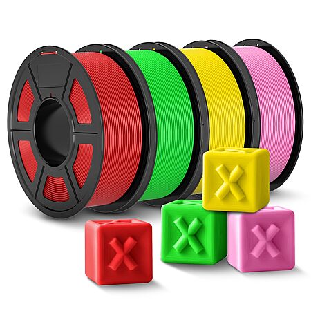 List Price: $44.99
Amazon Prime members can get the 4-pack of Jayo PLA+ filament for $39.99.
Available in Red+Green+Yellow+Pink [amazon.com] or Black+White+Blue+Red [amazon.com].
Each spool is slightl