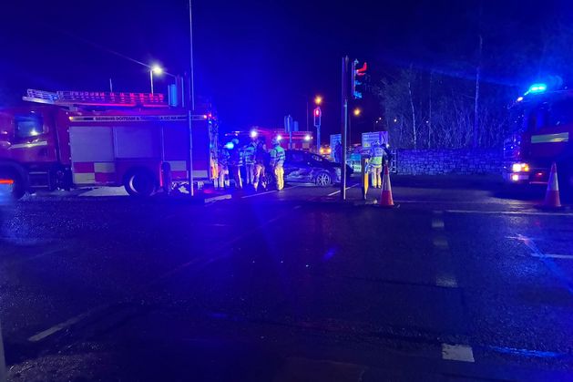 Emergency services are at the scene of a second collision in Navan, Co Meath this evening.