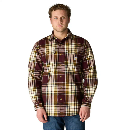 Carhartt [carhartt.com] has *Carhartt Men's Loose Fit Heavyweight Flannel Long-Sleeve Plaid Shirt *(Port or Dark Bronzed Green) on sale for *$24.99*. Shipping is free for Groundbreakers Loyalty...