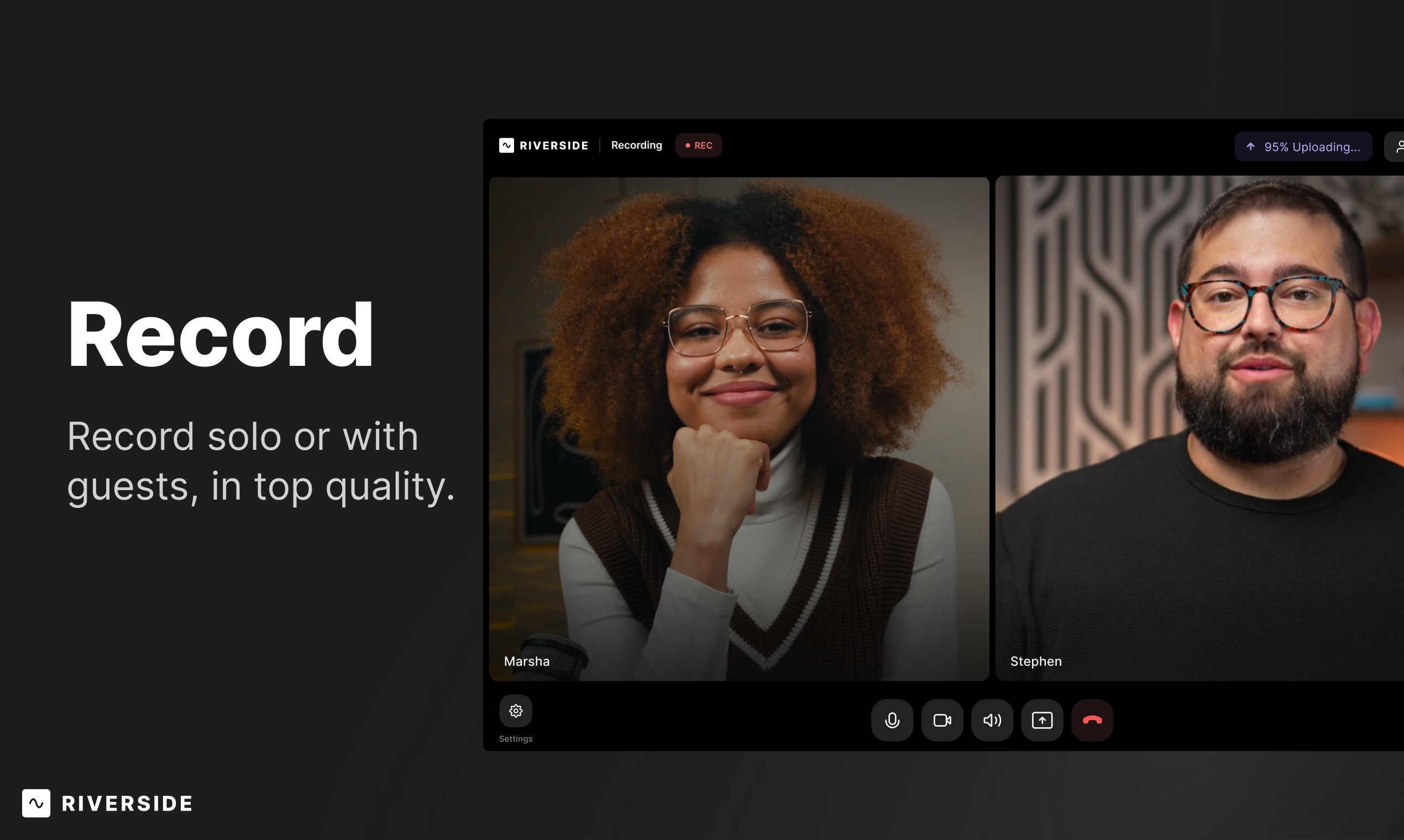 Record, edit, and publish studio-quality podcasts and videos