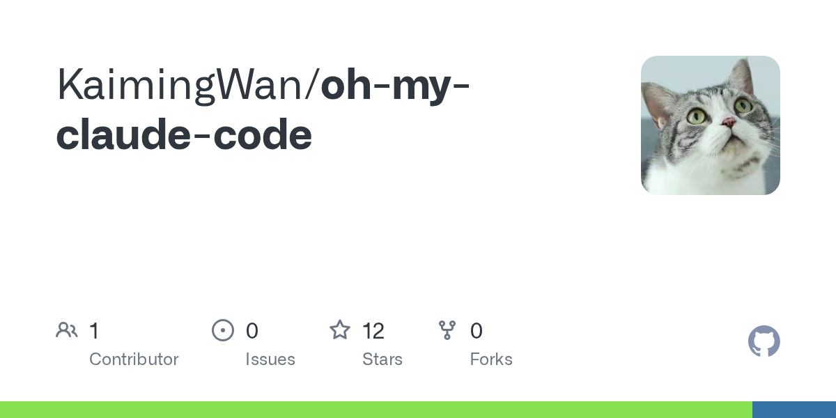 Article URL: https://github.com/KaimingWan/oh-my-claude-code
Comments URL: https://news.ycombinator.com/item?id=46956690
Points: 4
# Comments: 1