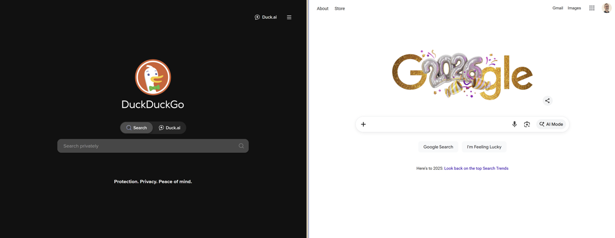 One prioritizes convenience and personalization. The other puts privacy first. Which one should you use? We help you decide.
Interface: DuckDuckGo Is More CustomizableBoth search sites have frill-free designs with little else aside from a search box. Google f…