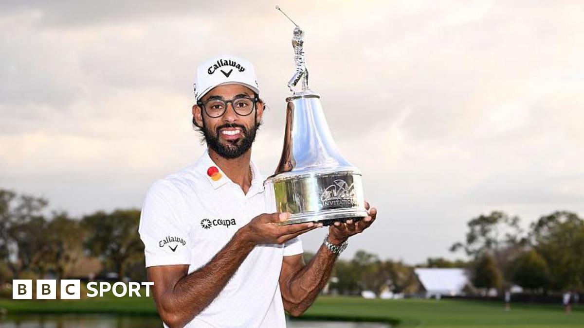 Akshay Bhatia beats fellow American Daniel Berger on the first sudden death play-off hole to win the Arnold Palmer Invitational at Bay Hill in Orlando.