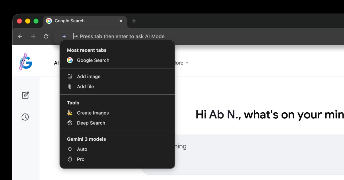 Following last month’s big Gemini in Chrome update, AI Mode in Google’s desktop browser is getting its own upgrade in the address bar.



 more…