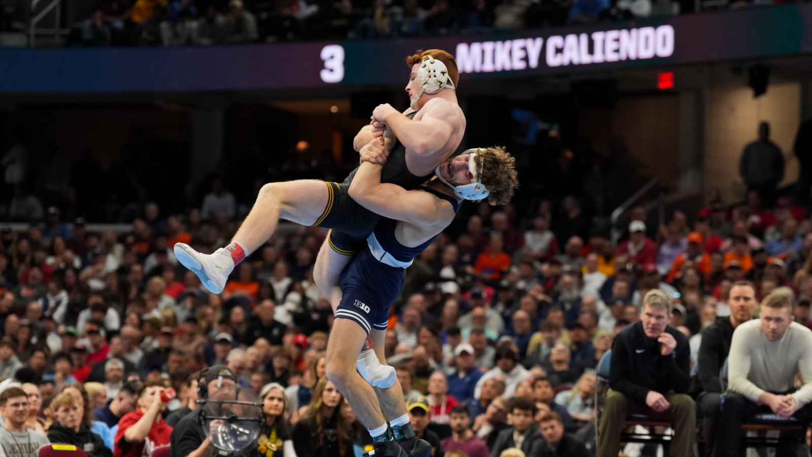 Mikey Caliendo&nbsp;and&nbsp;Mitchell Mesenbrink&nbsp;battled for a ninth time in their college careers at the NCAA Wrestling Championships in Cleveland, Ohio. Caliendo left with a ninth straight loss. He appeared salty after the fact. A handshake snub at the podium sparked…